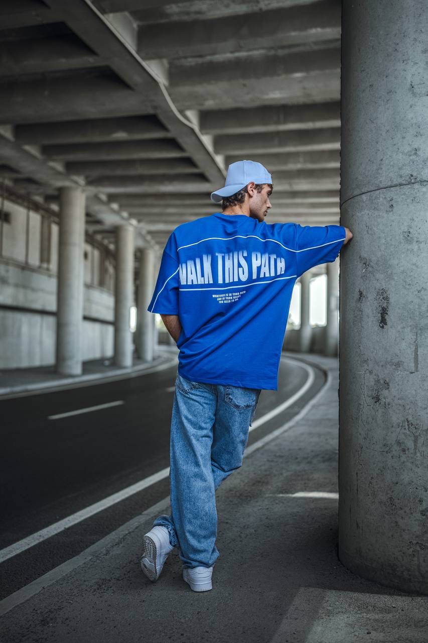 Walk This Path Bleu Tshirts