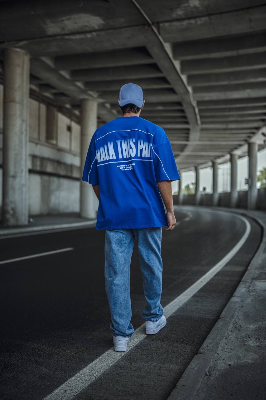 Walk This Path Bleu Tshirts