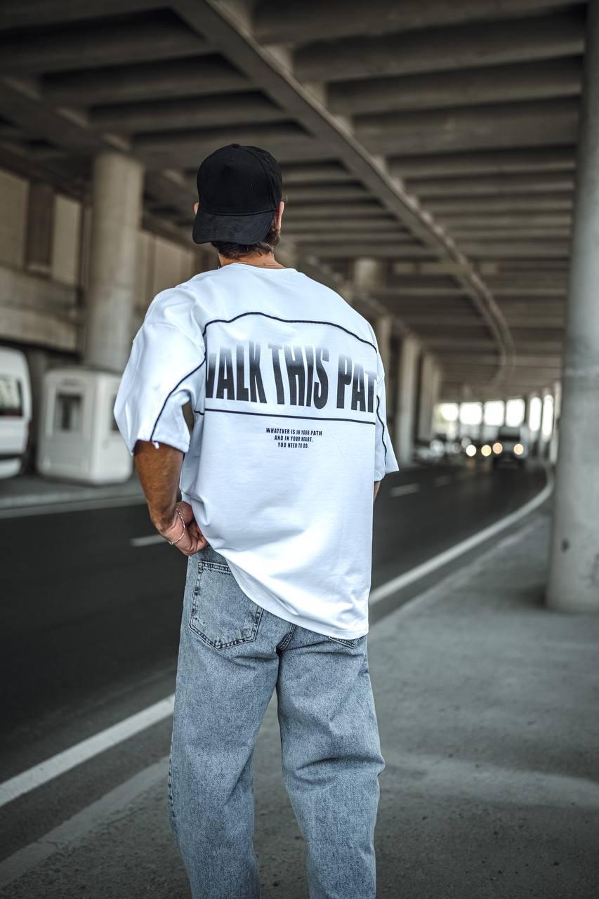 Walk This Path White Tshirts